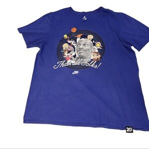 Air Jordan Nike Air Space Jam Men's Y2K Blue Bugs Bunny Looney Tunes VTG shirt L